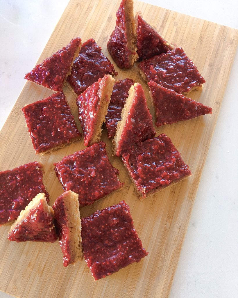 Caramel Raspberry Slice