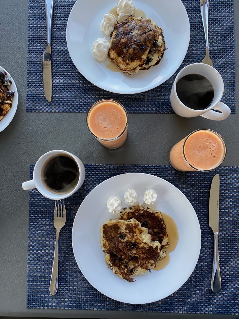 Homemade Blueberry Pancakes