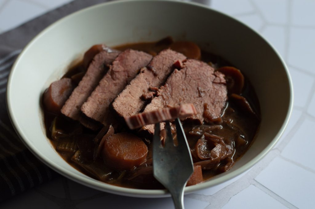 Silverside With wine