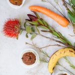 Carrot Cake muffin with bananas and carrots
