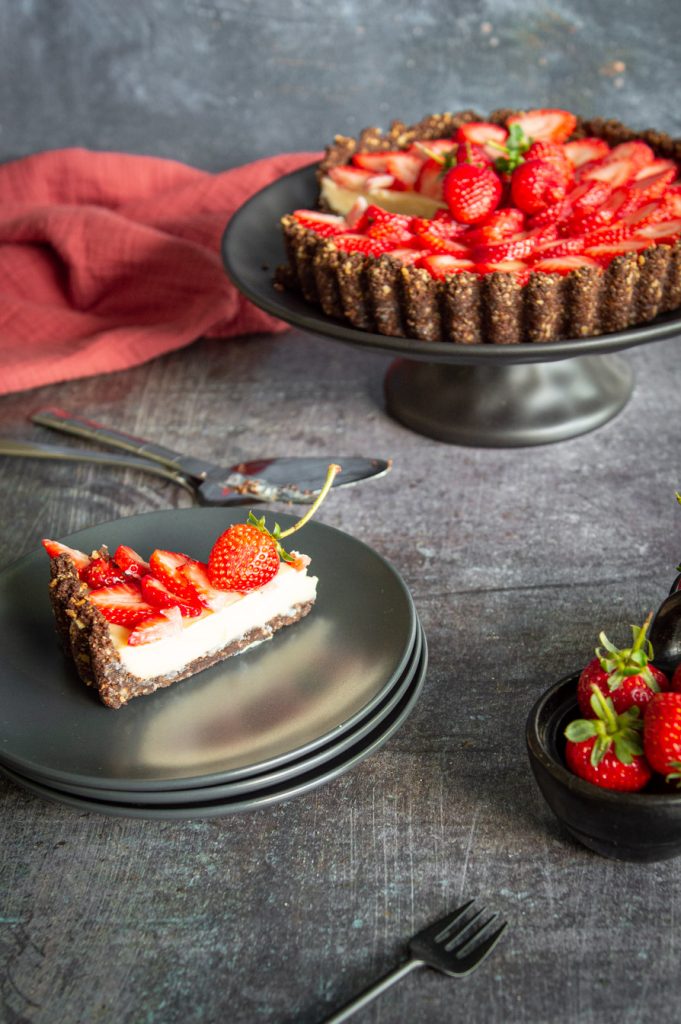 a piece of strawberry pie